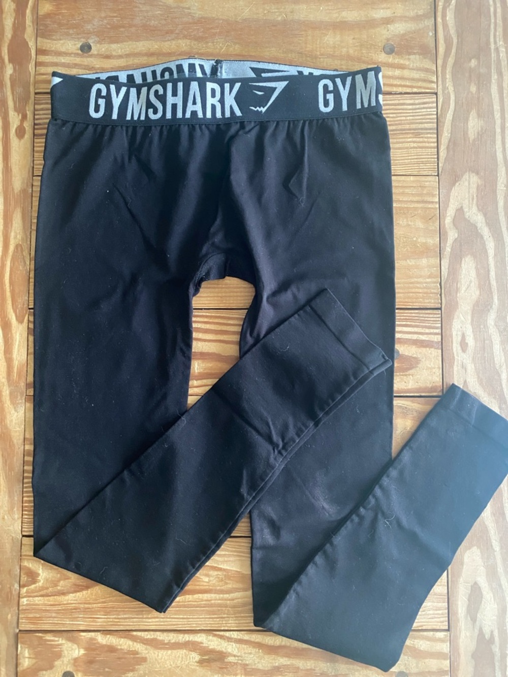Gymshark Black Logo Waist High-Rise Leggings
